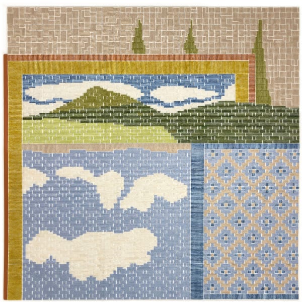 Azadeh Gholizadeh, Pool with Tree Figures, 2019