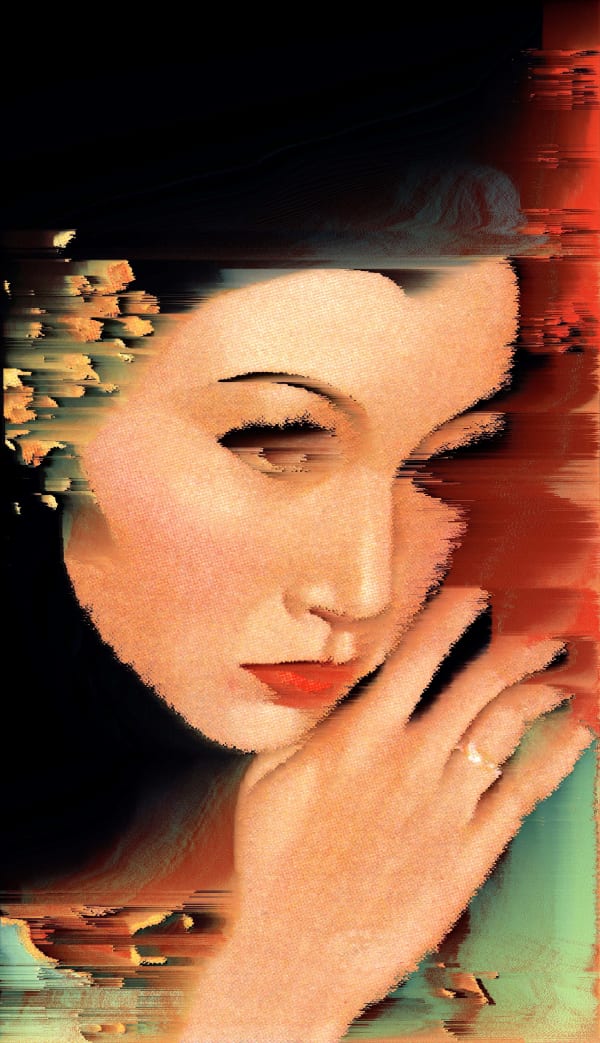 Anna May Wong Glitch, 2020 Hahnemühle Photo Rag Baryta 315gsm 22.9 x 27.9 cm 9 x 11 in