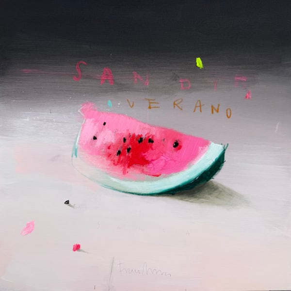 Fran Mora Verano I Oil on Canvas 31 1/2 x 31 1/2 in 80 x 80 cm