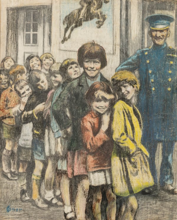 Picture House Queue, c. 1930 -34 William Conor