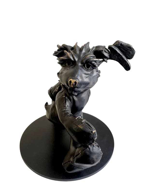 Patrick O'Reilly The Caddie Bear Bronze 30 x 32 x 29 cm 11 3/4 x 12 5/8 x 11 3/8 in Unique from a Series