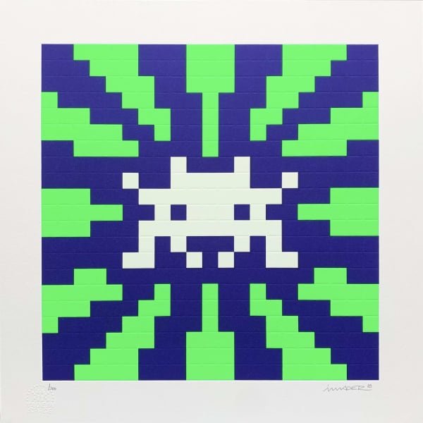 Sunset (Fluo), 2018 Invader