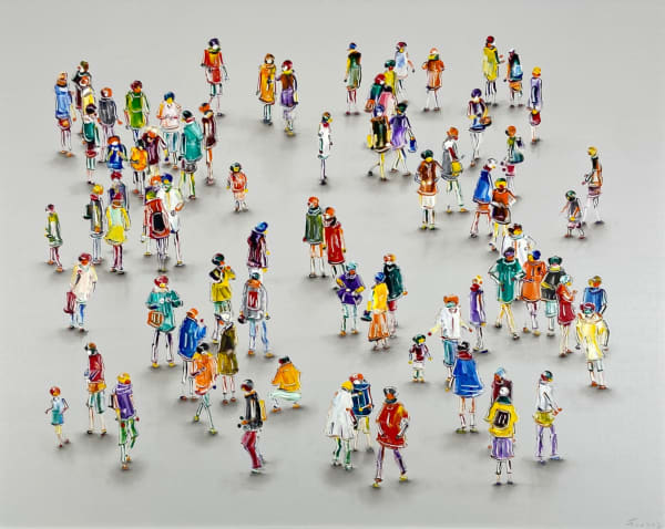 Stephen Forbes Inroads Oil on Canvas 80 x 100 cm 31 1/2 x 39 3/8 in Framed: 97 x 117 cm