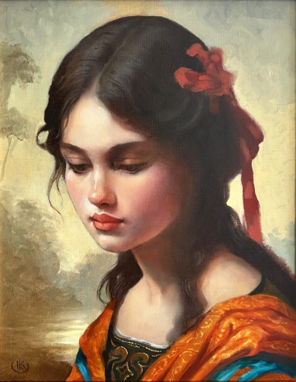 Girl in a Dreamscape, 2024 Ken Hamilton