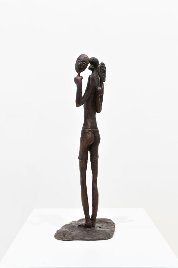 Paul Dibble, Untitled masked Tui, 2013
