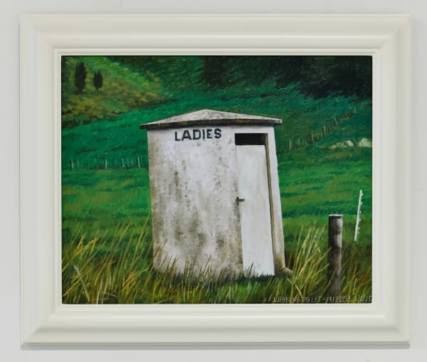 Dick Frizzell, Leaning Toilet, 2025