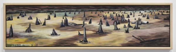 Dick Frizzell, Stumps in a River, 1987