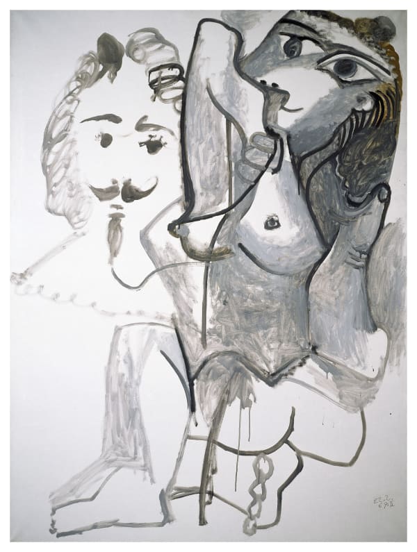 Pablo Picasso, Femme nue avec tete d’homme, Feb 22, 1967