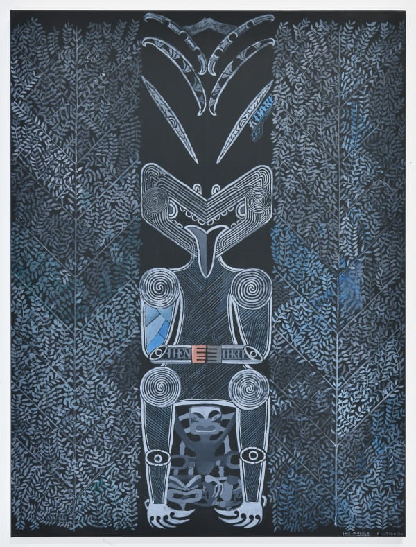 Shane Cotton, Two Maunga, 2024