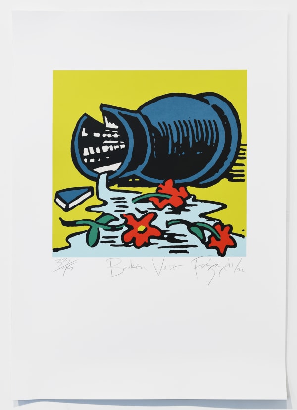 Dick Frizzell, Broken Vase, 2022