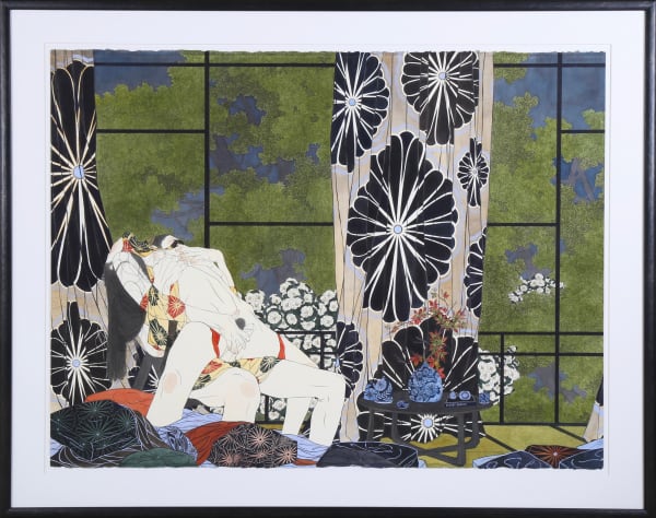Aiko Robinson, As evening draws on, and I gaze on long rains falling, 2023