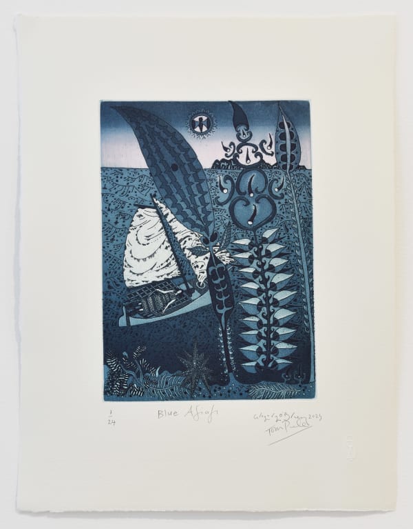 John Pule and Gregory O'Brien, Blue Afiafi, 2025