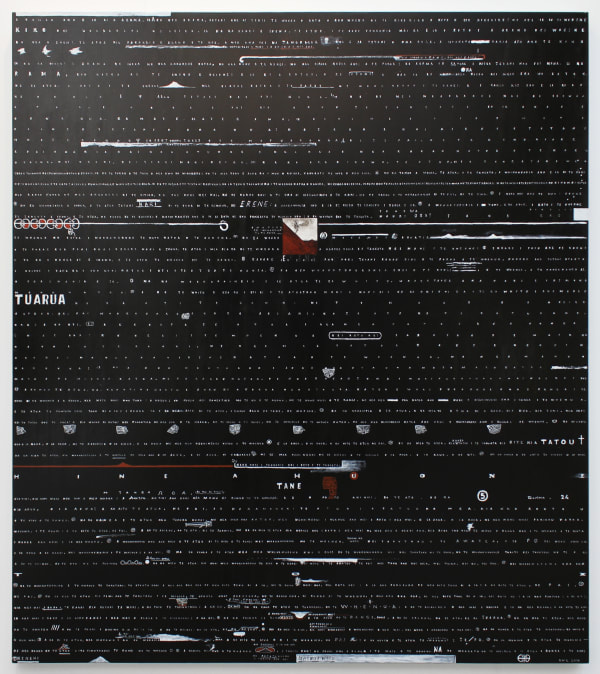 Shane Cotton, Whenua Word, 2000