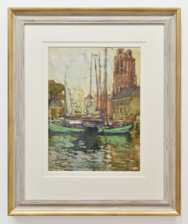 Frances Hodgkins, Dutch Harbour Scene, 1907