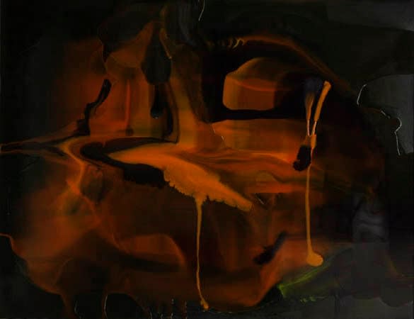 Dale Frank, Abbevillean trusting the tar filled sponge, 2008