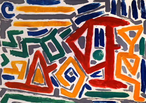 Adrian Wiszniewski, Abstraction, 1988
