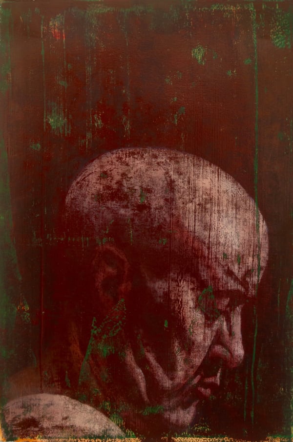 Ken Currie, Making a Monotype, 2022