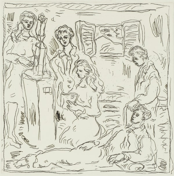 Adrian Wiszniewski, Sunday afternoon at Chez Nous cottage, 1989