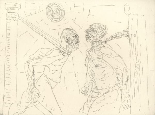Peter Howson, Two Jokers, 1990