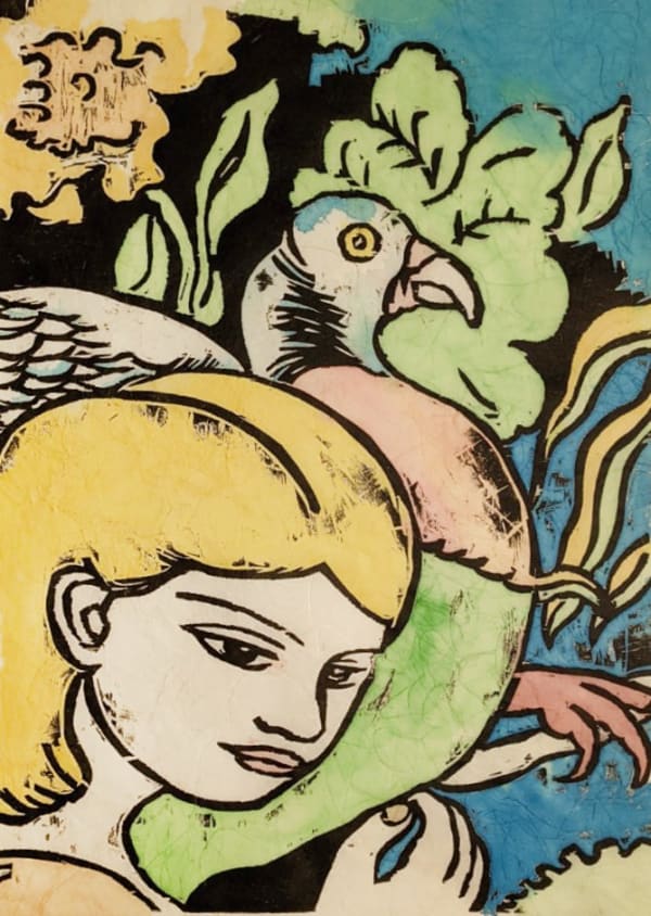 Adrian Wiszniewski, Girl with Bird