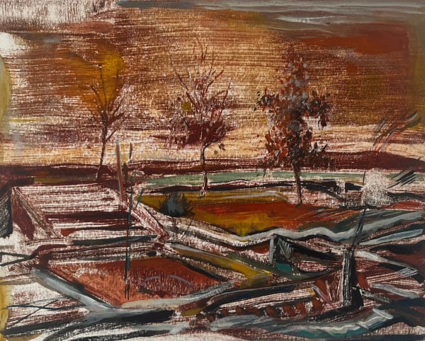 Calum McClure, Three Trees and Ruins, 2024