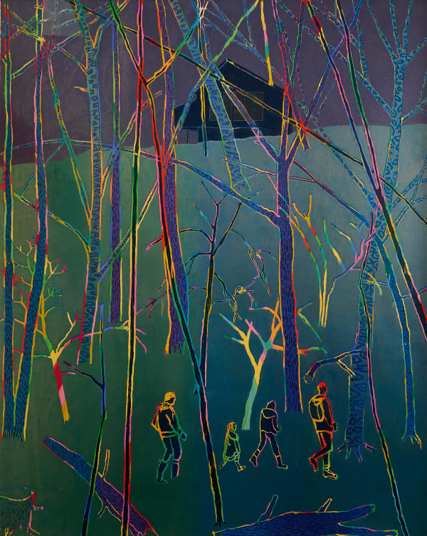 Tom Hammick, Wanderers (And a Dark House in the Woods), 2025