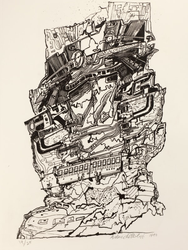 Eduardo Paolozzi, Landscape III, 1990