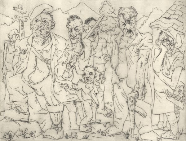 Peter Howson, Muslim Village, 1994