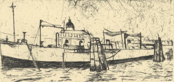 Elizabeth Blackadder, Venice Boat, 2014