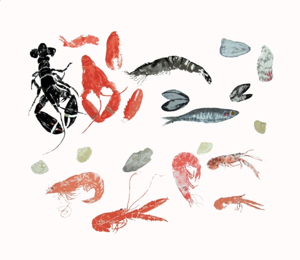 Elizabeth Blackadder, Seafood Medley, 2012