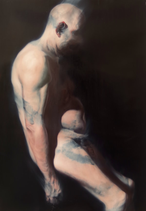 Ken Currie, Man Collapsing, 2017