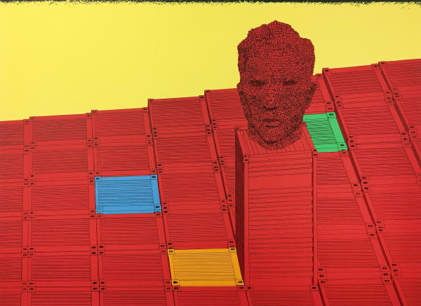 David Mach, Big Head, 1994