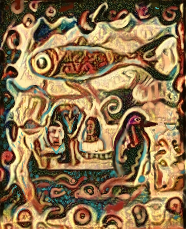 Boyd McNicol, Emperor's New Egg (Blue), 2023