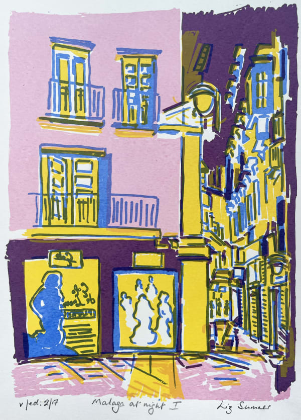 Liz Sumner, Málaga at Night I, 2023