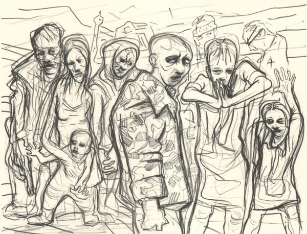 Peter Howson, Roadside, 1994