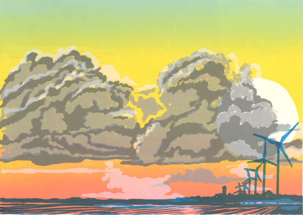 Liz Sumner, Wild Turbines in Fife, 2024