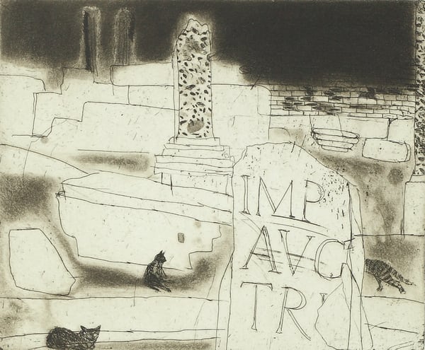 Elizabeth Blackadder, The Forum, Rome, 2001