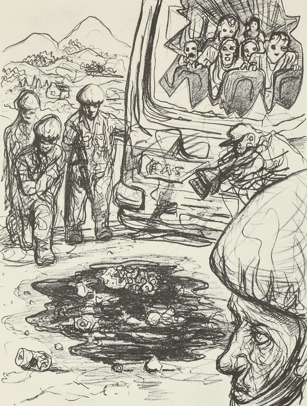 Peter Howson, Brains, 1994