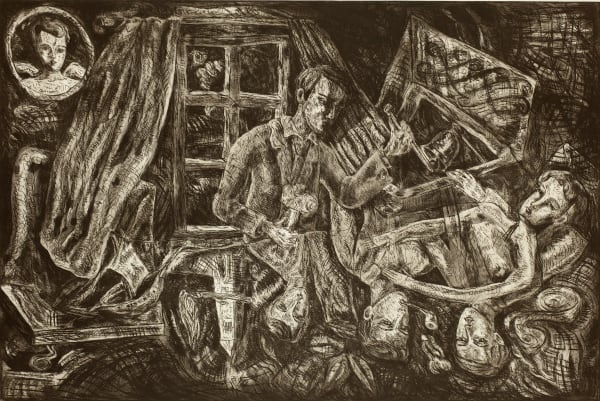 Adrian Wiszniewski, The Sculptor's Nightmare, 1986