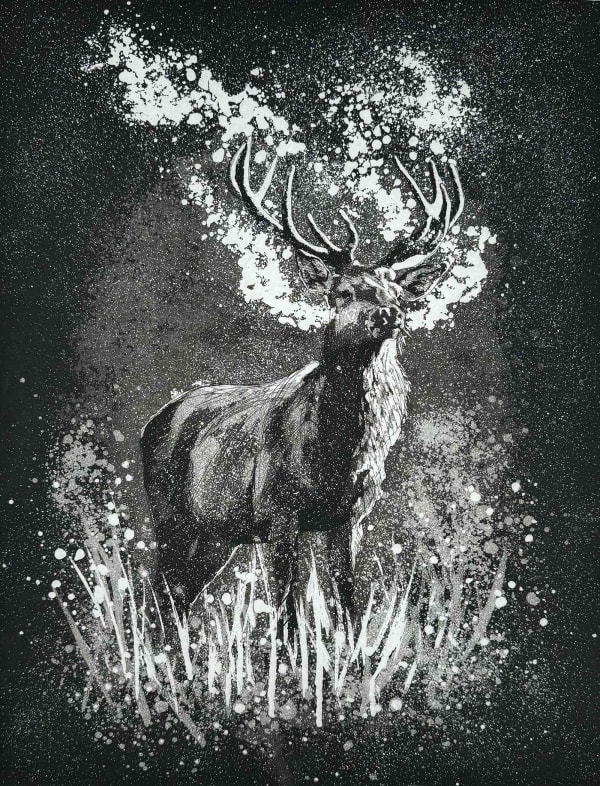 Emily Crookshank, Red Stag at Dawn
