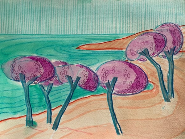Catherine Cazalet, Purple Trees