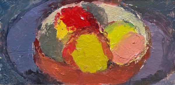 Michael Weller, Apples in a Red Bowl, 11th July 2024
