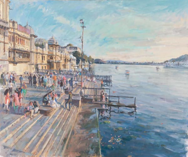 Tom Hoar, Gangaur Ghat, Late Afternoon Gathering