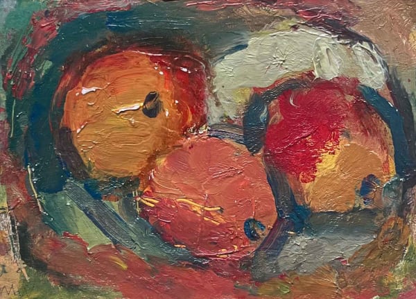 Michael Weller, Apples in a Red Bowl, 23rd August 2024
