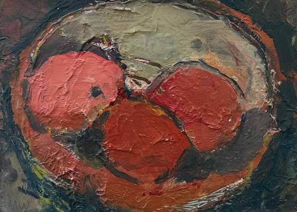 Michael Weller, Apples in a Red Bowl, 8th September