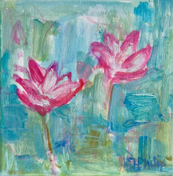 Jackie Philip, Two Lotus Flowers I