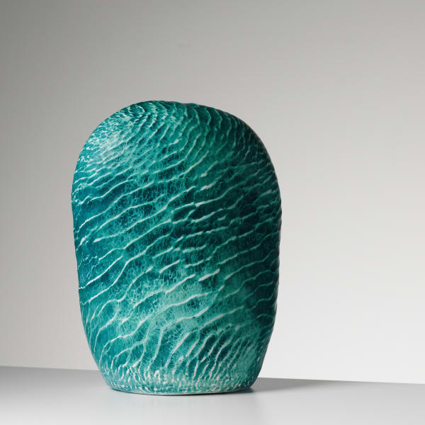 Judith Davies, Turquoise Blue Standing Sea-Stone