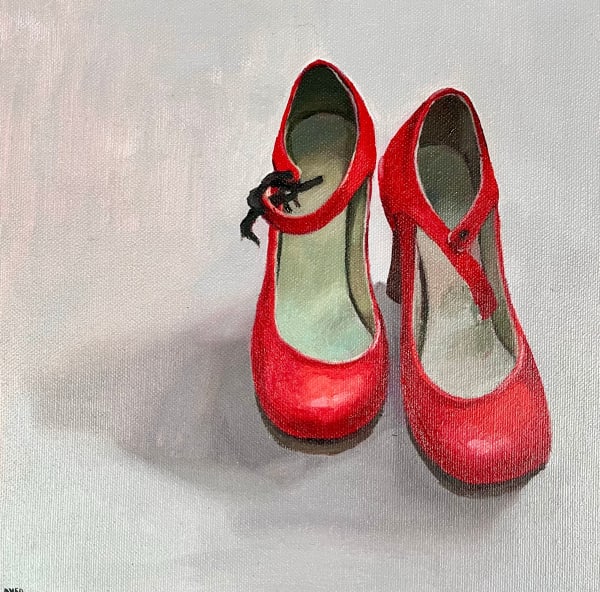 Cherylene Dyer, Artist Shoes Red