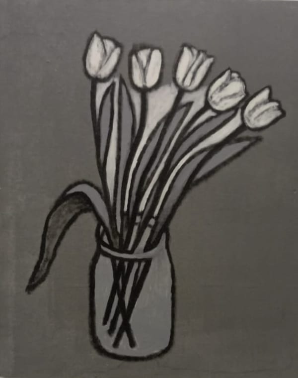 Anya Zholud BOUQUET 2 • БУКЕТ 2, 2017 Plywood, tempera фанера, темпера 60 x 50 cm 23 5/8 x 19 3/4 in