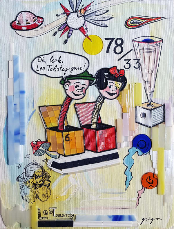 Vladimir Grig, OH, LOOK, LEO TOLSTOY GONE • О, СМОТРИ, ЛЕВ ТОЛСТОЙ УШЁЛ, 2020